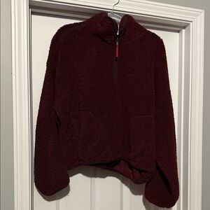 Old Navy Burgundy Fleece Hoodie